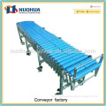 Gravity flexible mobile double roller conveyors for warehouse